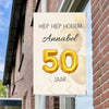 Raambord Verjaardagsbord 50 jaar Ballonnen – Gepersonaliseerd Raambord-zuignappen-tape-Raambordje-Raambord.nl