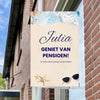 Raambord Pensioen Strand – Gepersonaliseerd Pensioenbord