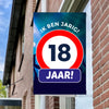Raambord Verjaardag Verkeersbord Party – Gepersonaliseerd Verjaardagsbord