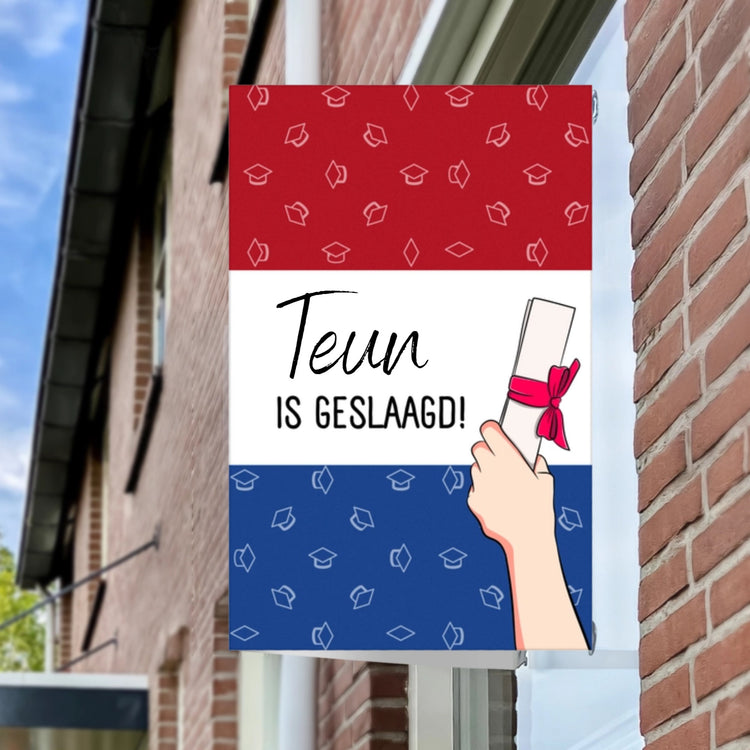 Raambord Geslaagd Nederlandse Vlag Diploma