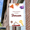 Raambord Sinterklaas Welkom bij Familie – Gepersonaliseerd Sinterklaasbord