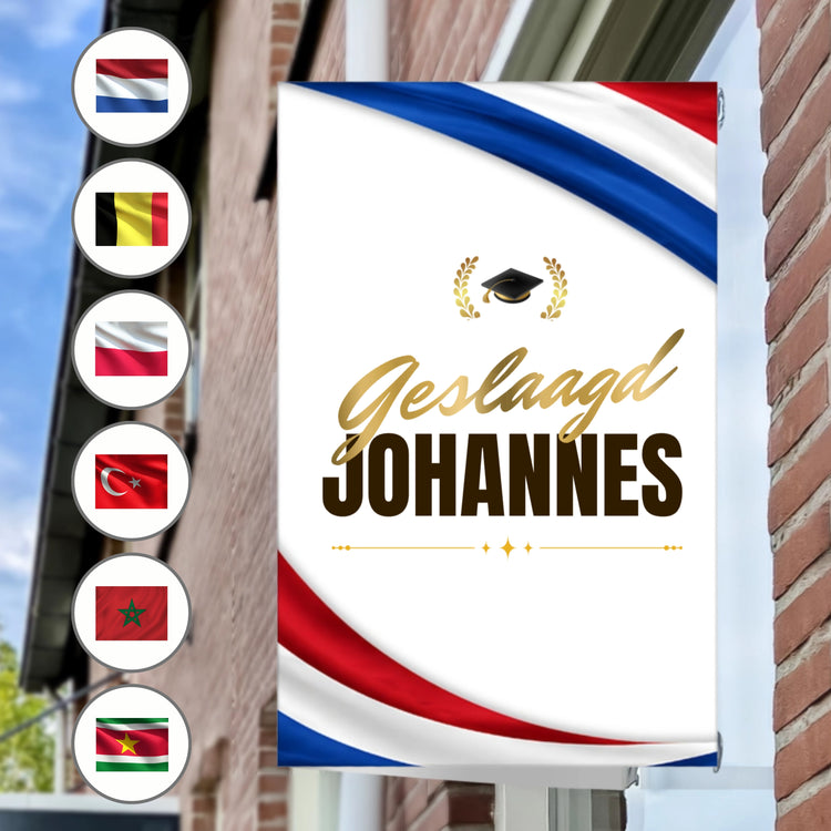 Raambord Geslaagd Vlag Luxe