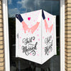 Raambord Getrouwd Just Married-zuignappen-tape-Raambordje-Raambord.nl