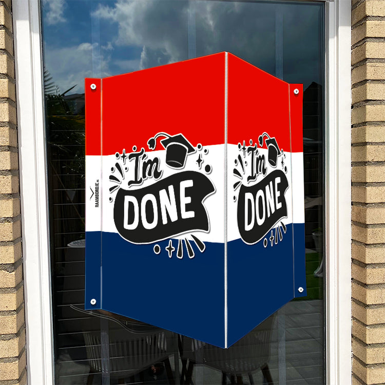 Raambord Geslaagd I'm Done Nederlandse Vlag
