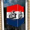 Raambord Geslaagd I'm Done Nederlandse Vlag-zuignappen-tape-Raambordje-Raambord.nl