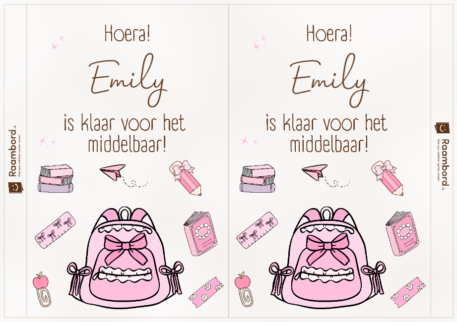 Raambord Brugklas Meisje