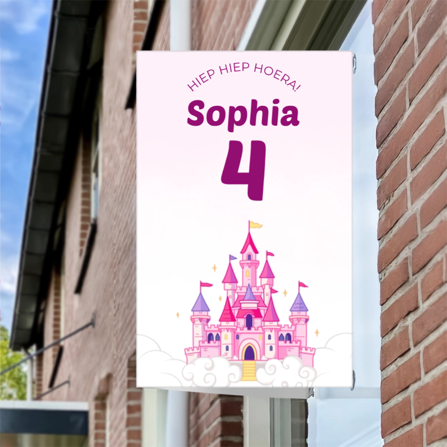 Raambord Verjaardag Prinsessenkasteel