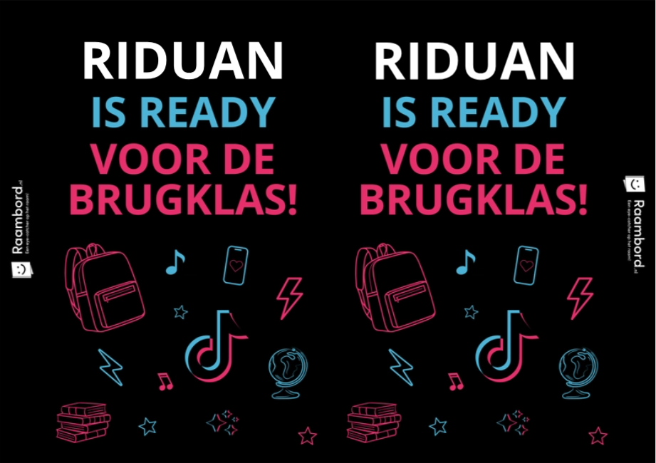 Raambord Ready voor de Brugklas Neon