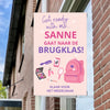 Raambord Get Ready Brugklas Meiden – Gepersonaliseerd Raambord-zuignappen-tape-Raambordje-Raambord.nl