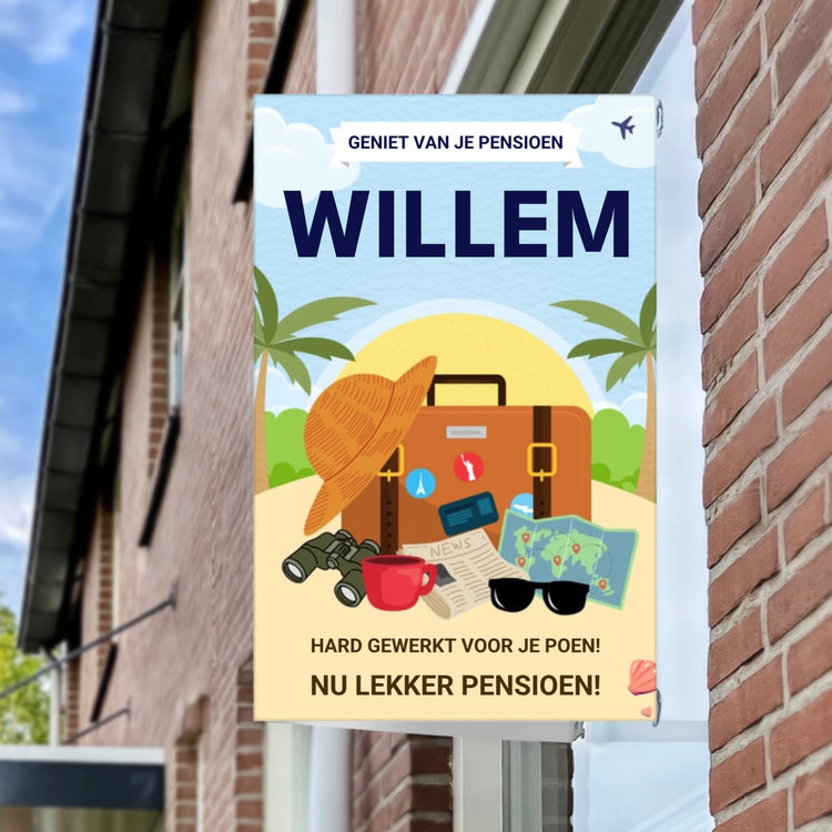 Raambord Pensioen Koffer