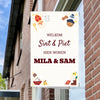 Raambord Sinterklaas Welkom Sint & Piet – Gepersonaliseerd Sinterklaasbord