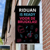 Ready voor de Brugklas Neon – Gepersonaliseerd Raambord