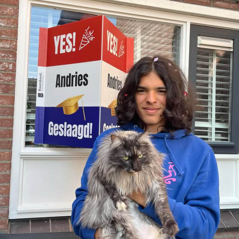 Raambord Geslaagd Nederlandse Vlag YES!