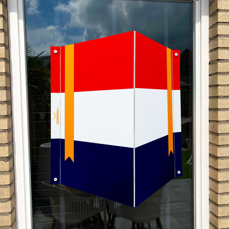 Raambord Nederlandse vlag met wimpel