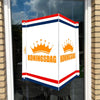 Raambord Koningsdag kroon - Wit-zuignappen-tape-Raambordje-Raambord.nl