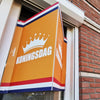 Raambord Koningsdag kroon - Oranje-zuignappen-tape-Raambordje-Raambord.nl