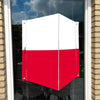 Raambord Poolse vlag (Polen)-zuignappen-tape-Raambordje-Raambord.nl