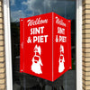 Raambord Welkom Sint en Piet-zuignappen-tape-Raambordje-Raambord.nl