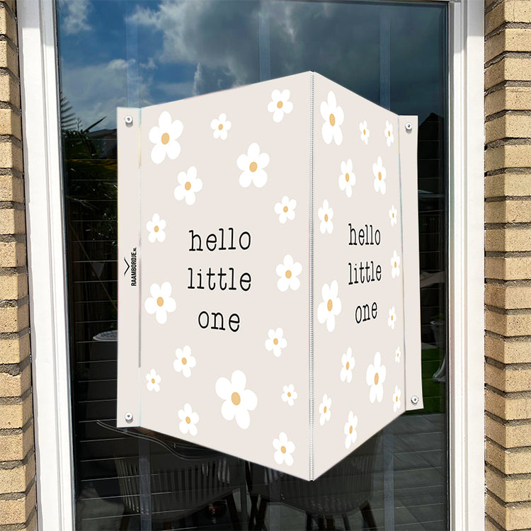 Raambord Geboortebord Hello little one