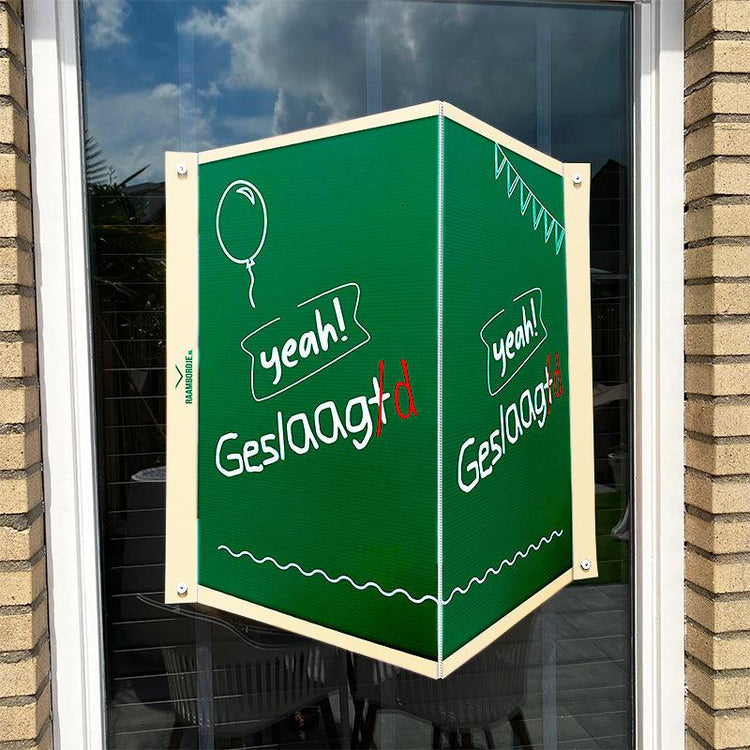 Raambord Geslaagd schoolbord