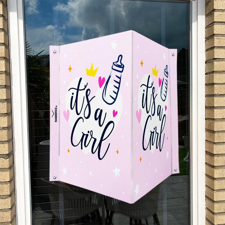 Raambord Geboortebord meisje - It's a girl