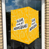Raambord Klaar voor het Middelbaar – Vrolijk Schoolbord-zuignappen-tape-Raambordje-Raambord.nl