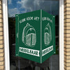 Raambord Klaar voor het Middelbaar Raambord – Schoolbord met Rugzak-zuignappen-tape-Raambordje-Raambord.nl