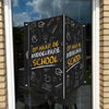 Raambord Op naar de Middelbare School – Schoolbord Stijl-zuignappen-tape-Raambordje-Raambord.nl