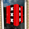 Raambord Amsterdamse vlag (Amsterdam)-zuignappen-tape-Raambordje-Raambord.nl