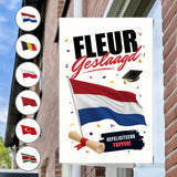 Raambord Geslaagd Vlag Feest – Gepersonaliseerd Geslaagd Bord