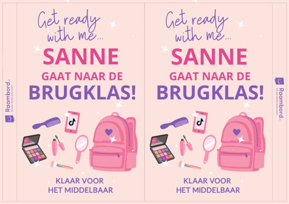 Raambord Get Ready Brugklas Meiden
