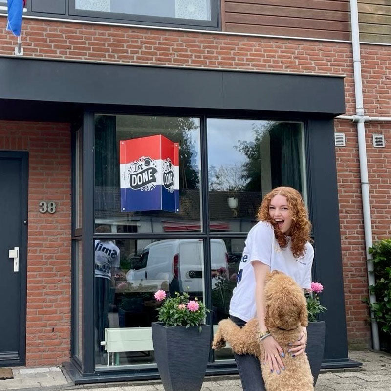 Raambord Geslaagd I'm Done Nederlandse Vlag