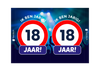 Raambord Verjaardag Verkeersbord Party – Gepersonaliseerd Verjaardagsbord