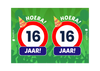 Raambord Verjaardag Verkeersbord – Gepersonaliseerd Verjaardagsbord