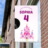 Raambord Verjaardag Prinsessenkasteel – Gepersonaliseerd Verjaardagsbord