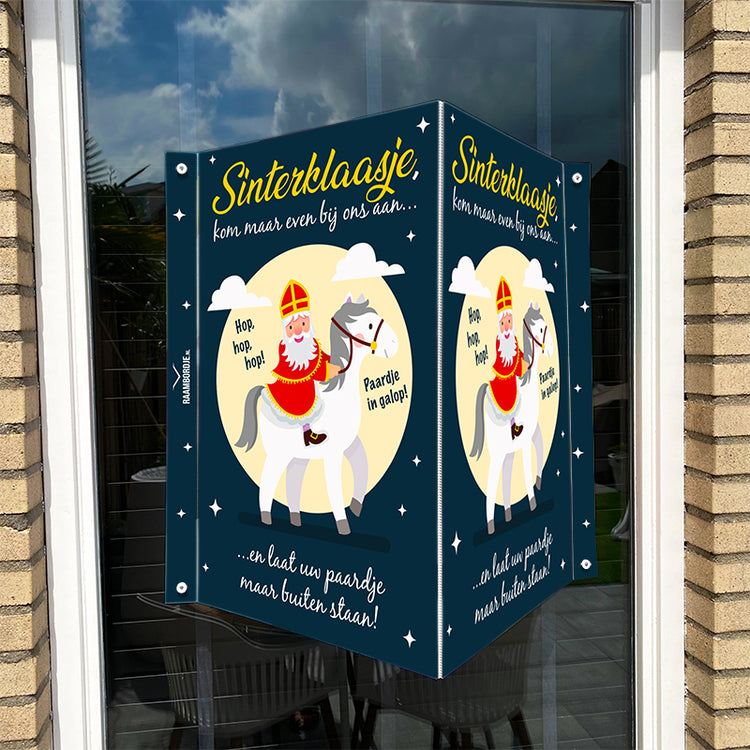 Raambord Sinterklaas paardje in galop