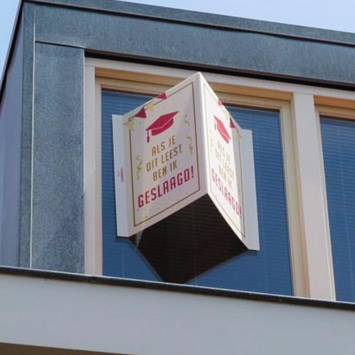 Raambord Als je dit leest ben ik geslaagd