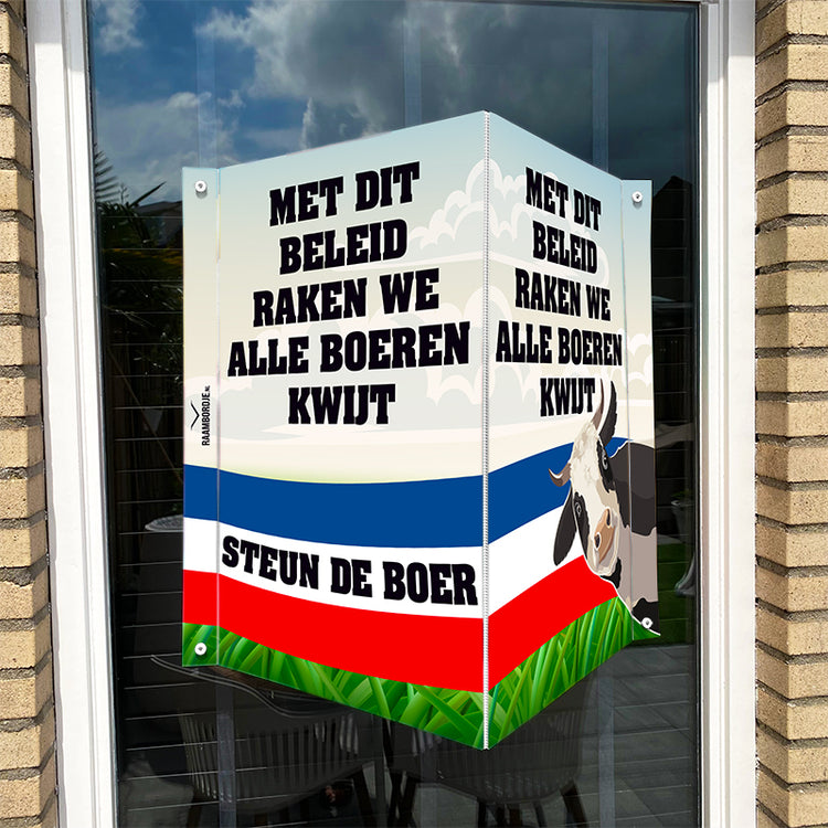 Raambord Met dit beleid raken we alle boeren kwijt - Steun de boer