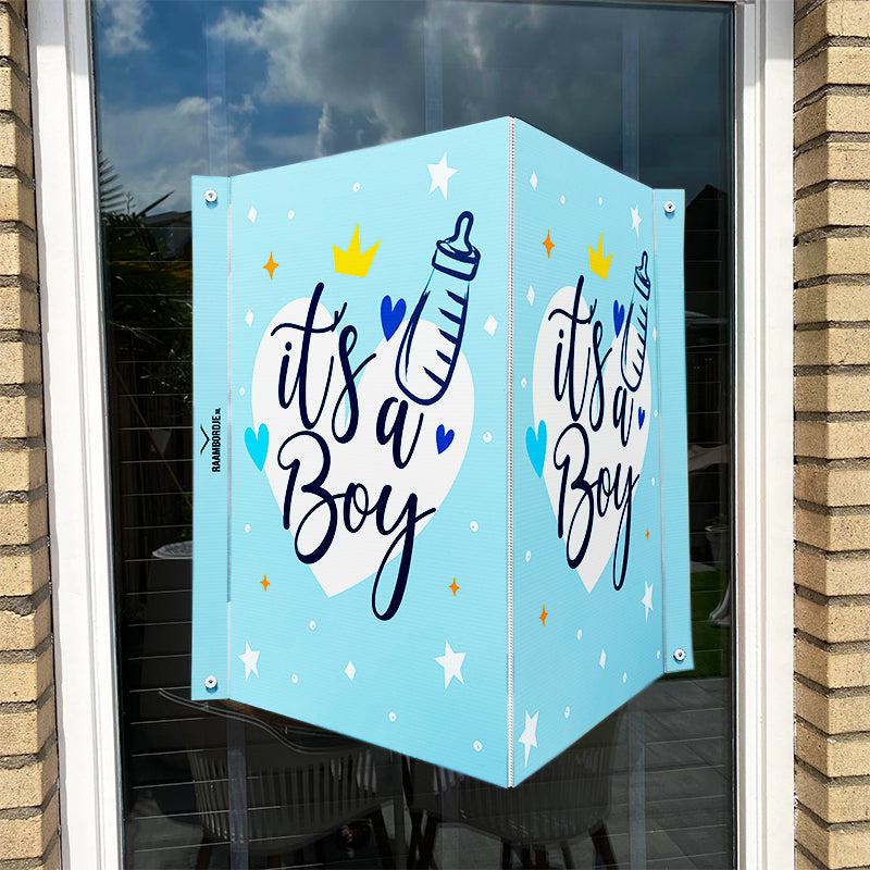 Raambord Geboortebord jongen - It's a boy