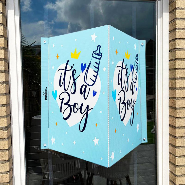 Raambord Geboortebord jongen - It's a boy